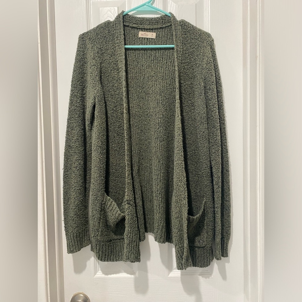 Green Hollister Cardigan
